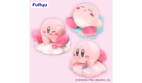 「星のカービィ 雲のベッドのぬいぐるみ」入荷しました