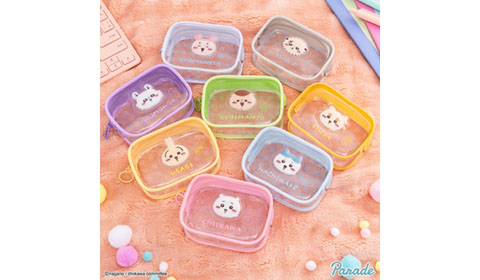 「ちいかわ ぷっくりクリアミニポーチ」入荷しました